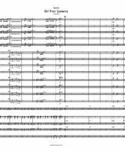 Partituras de The Girl From Ipanema - Bossa Nova para Big Band - Score