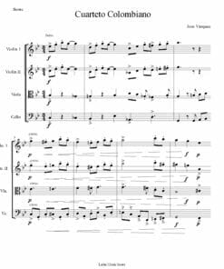 Preview de Cuarteto Colombiano para Cuerdas - Score